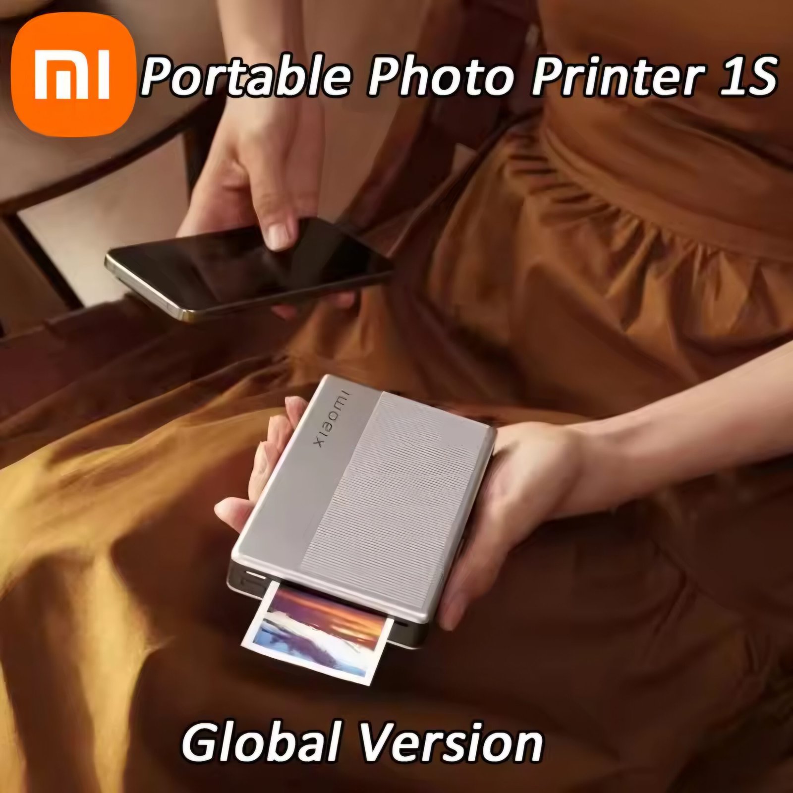 Xiaomi Portable Photo Printer 1S Review: Sleek white mini printer for high-quality instant prints by Bismillah Offers.