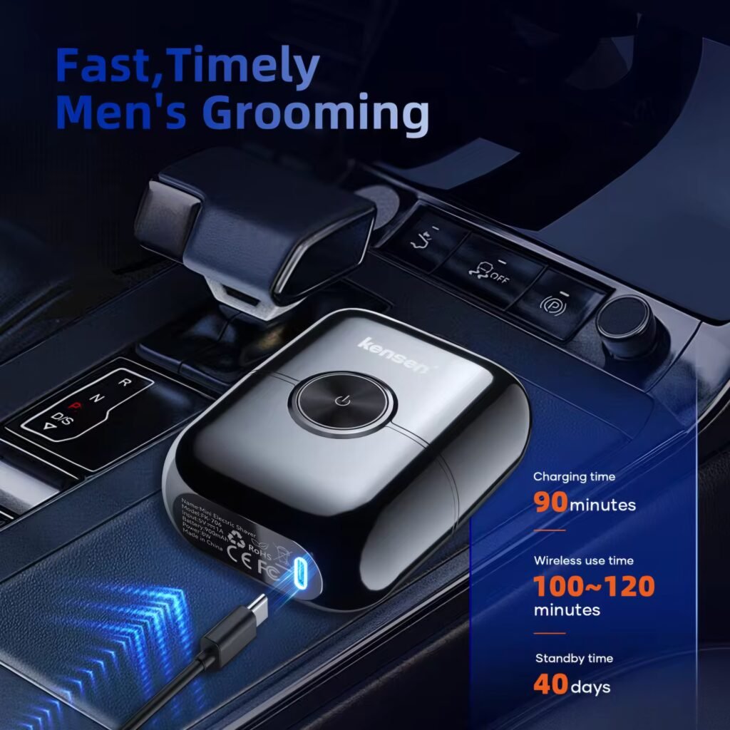 Kensen S26 mini razor providing fast and timely men's grooming.