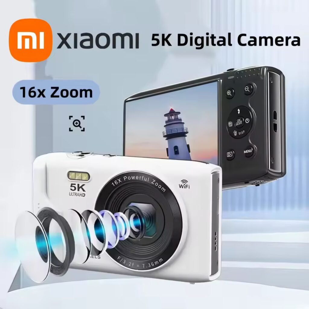 Xiaomi 5K Digital Camera Review with 16x Zoom