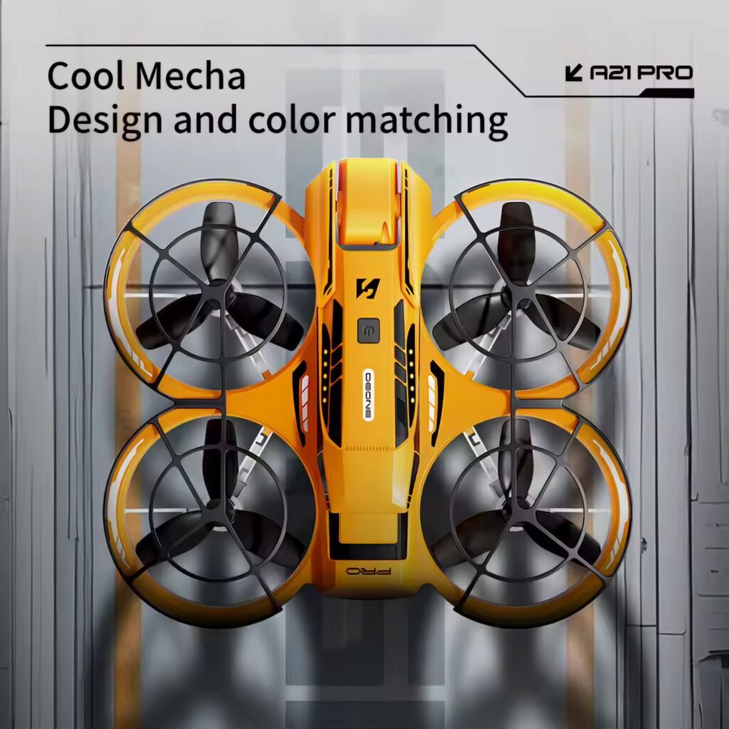 A21 Pro Drone Orange Color Mecha Design close up