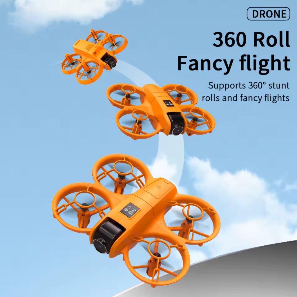 4DRC V2 Mini Drone doing 360 degree roll stunt