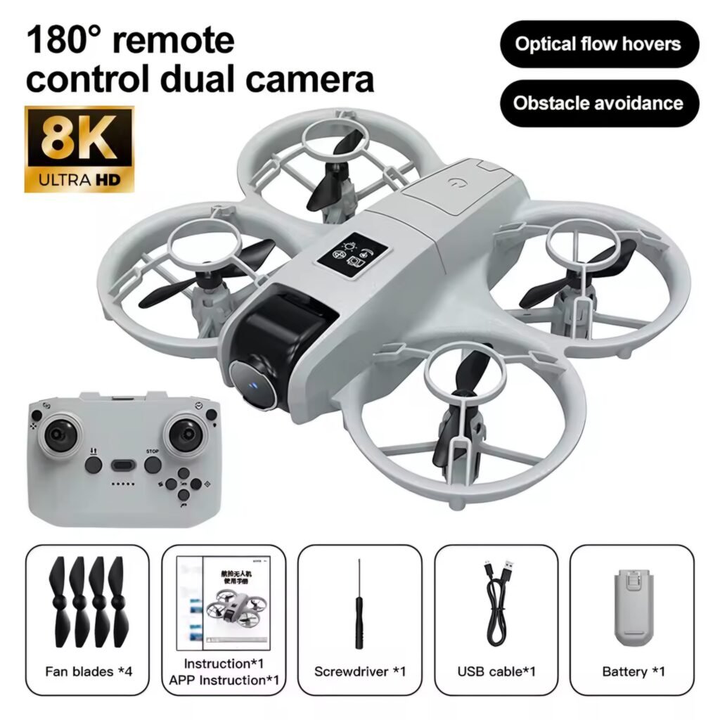 4DRC V2 Drone White version with dual camera features
