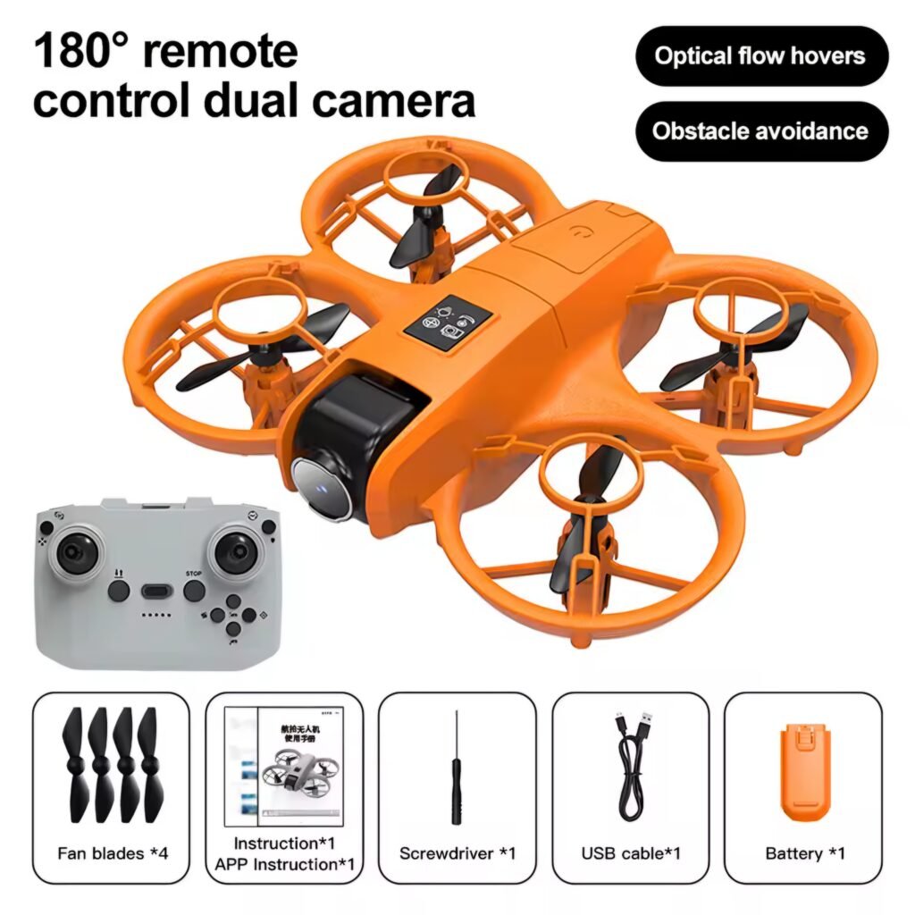 Orange 4DRC V2 Mini Drone kit with controller