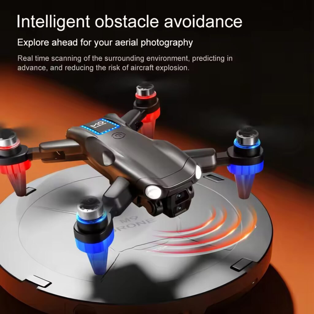 Xiaomi M9 drone demonstrating intelligent obstacle avoidance technology during flight