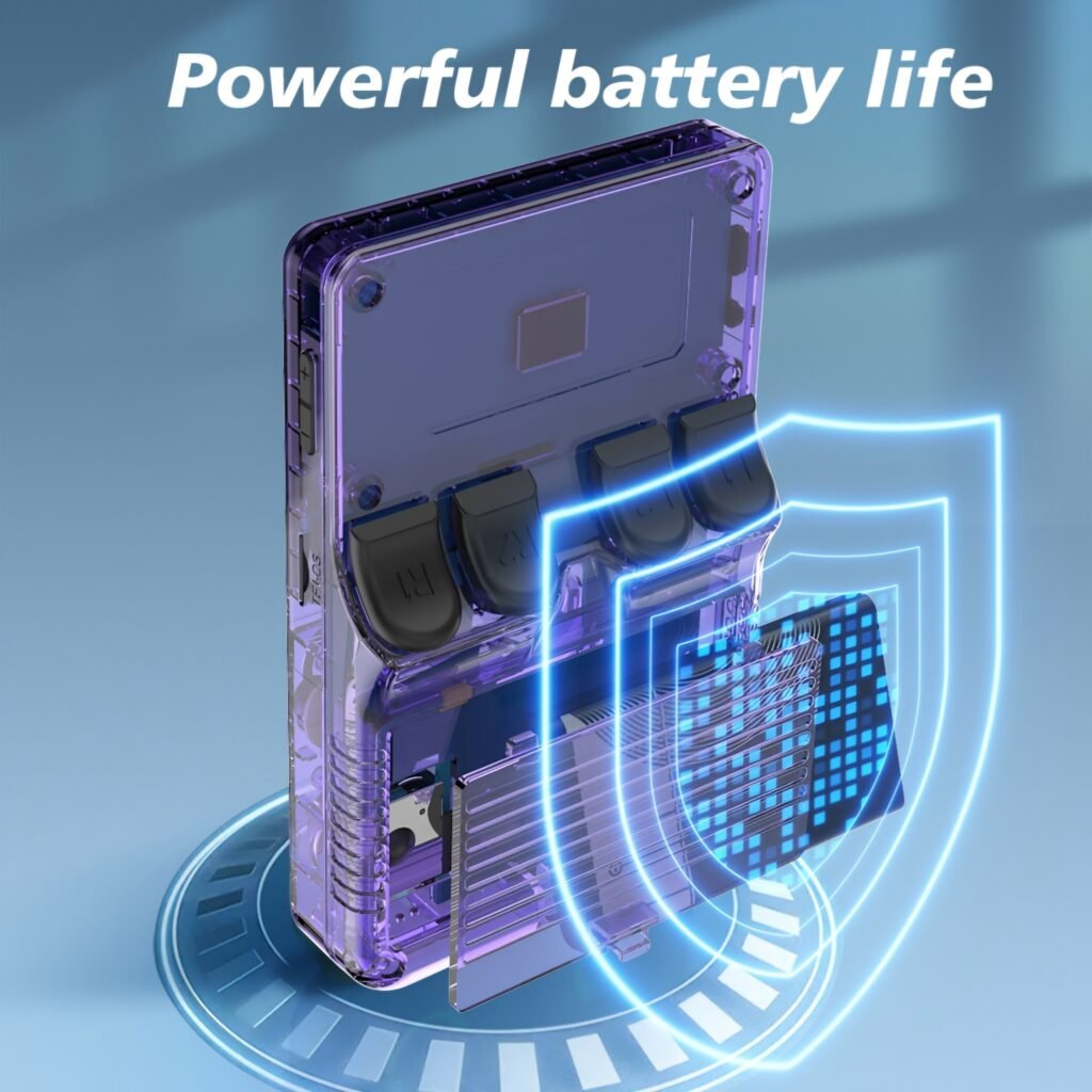 R36S handheld powerful lithium battery life for gaming