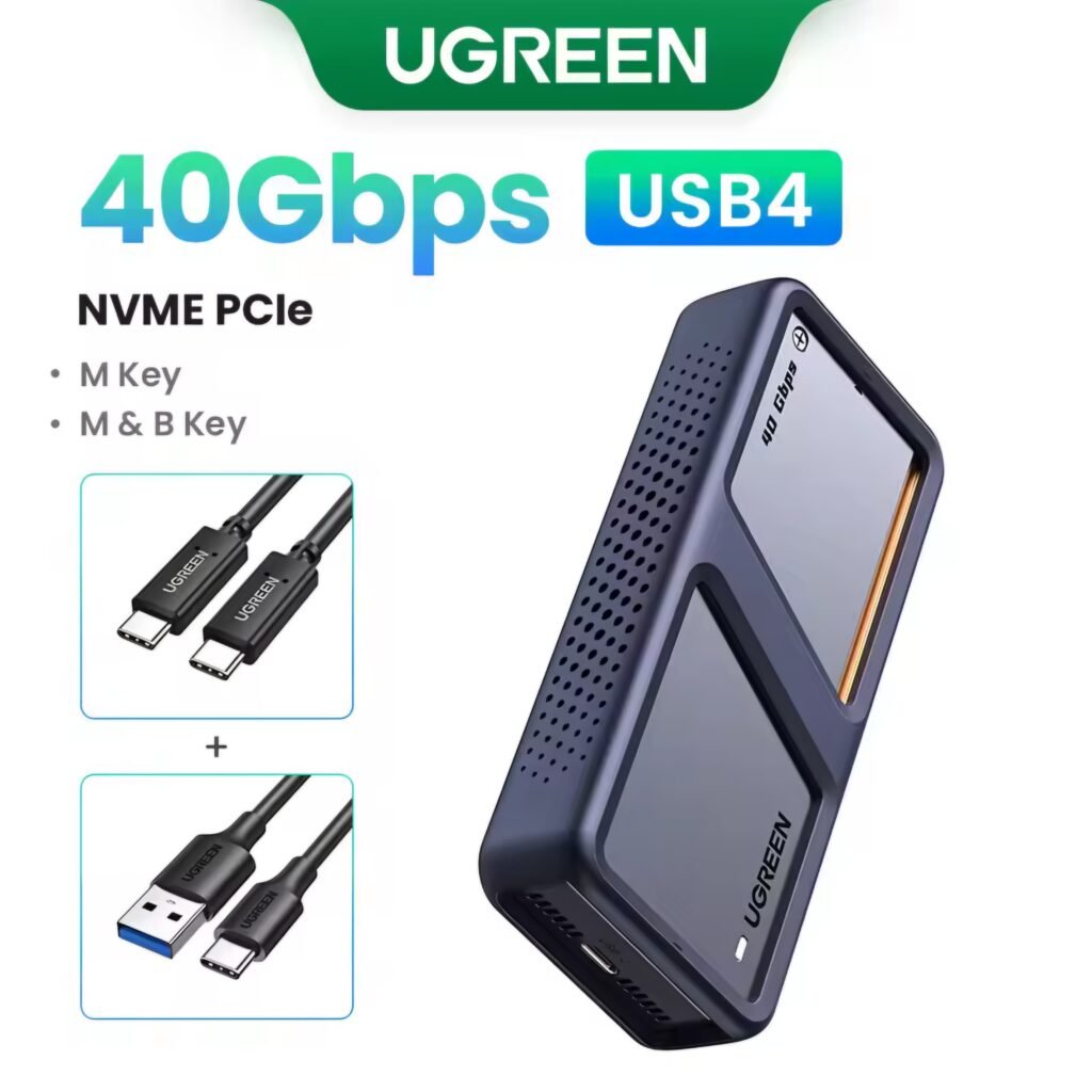 UGREEN 40Gbps M.2 NVMe enclosure with built-in cooling fan review