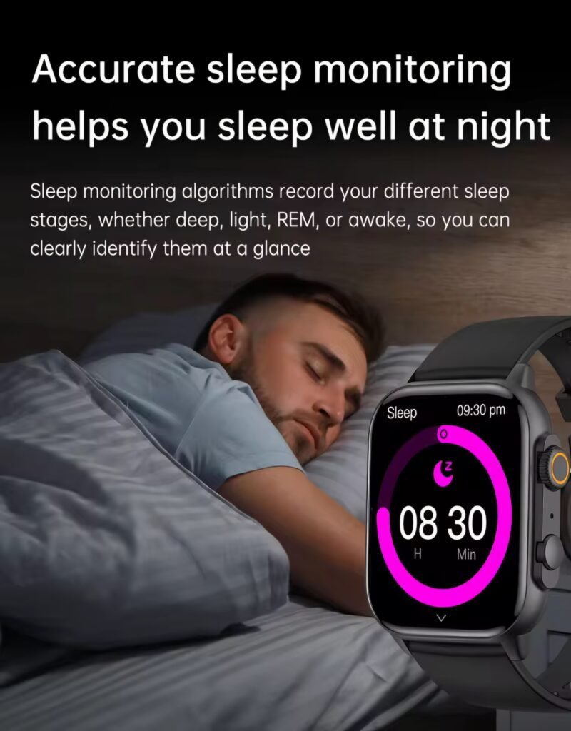 HK9 Ultra 2 Max accurate sleep monitoring health tracking