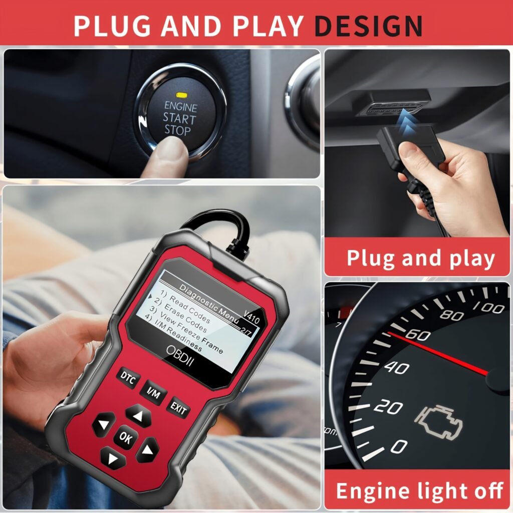 Plug and play OBD2 scanner no battery required