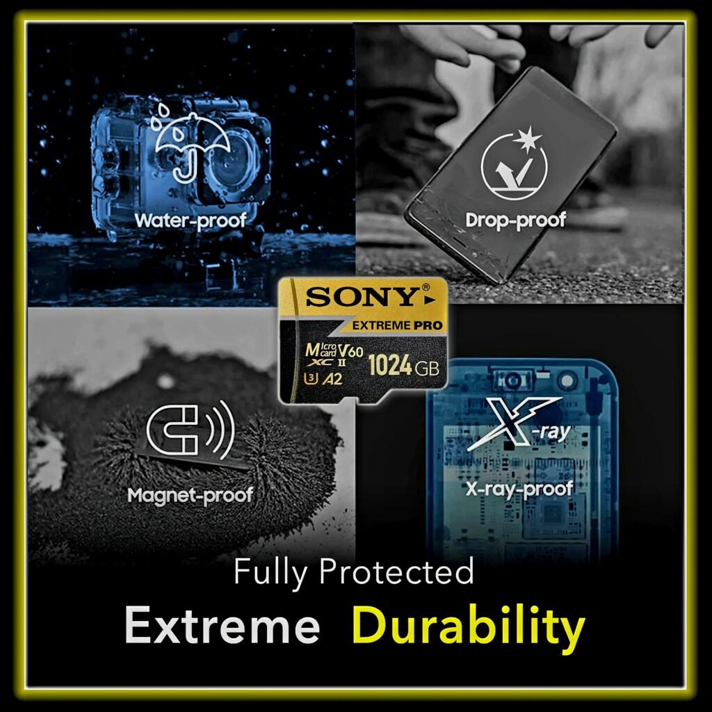 Waterproof and shockproof micro SD card extreme durability features