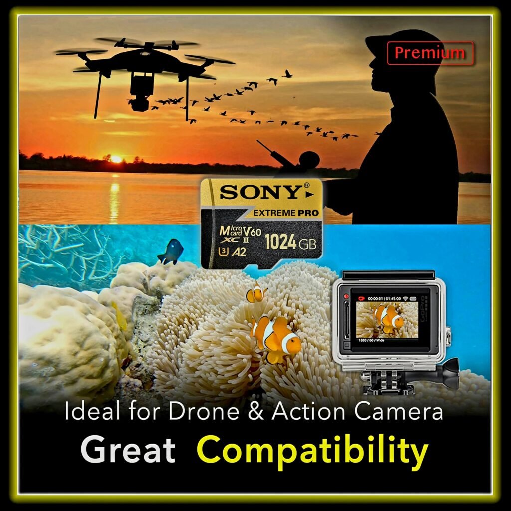 1TB micro SD card for drone and action camera compatibility