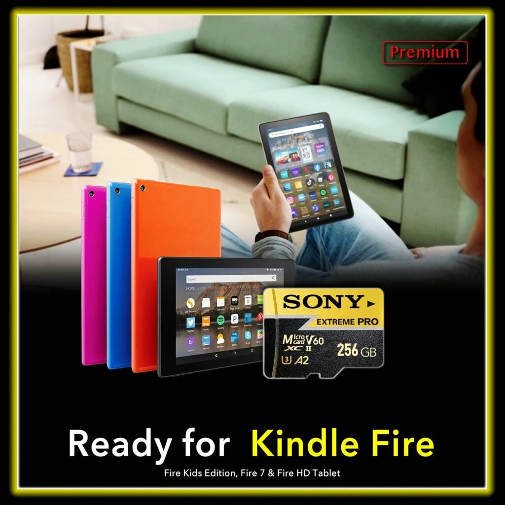 Micro SD card for Kindle Fire tablet storage expansion