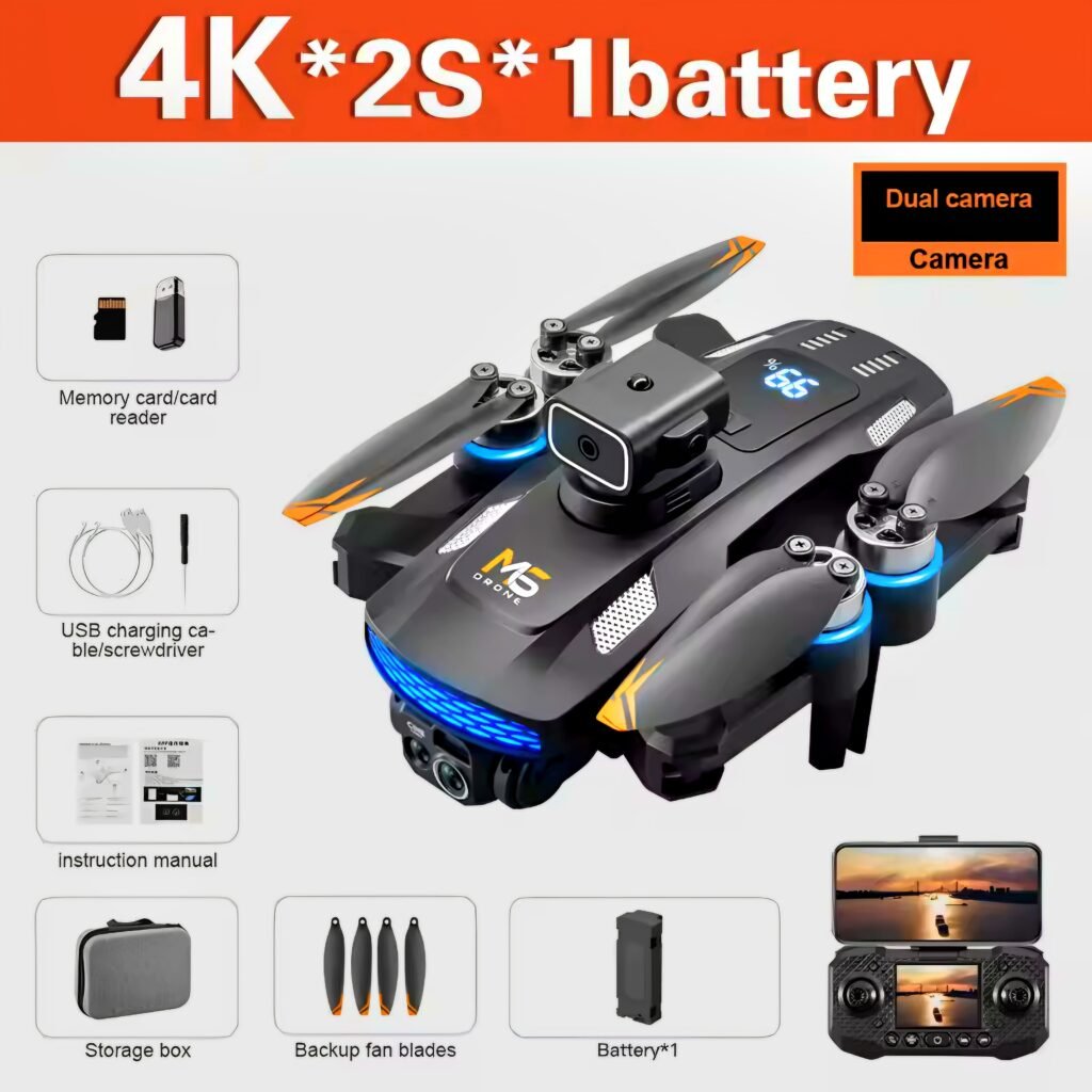 The 4K M6 drone package, the most basic version available for new pilots.