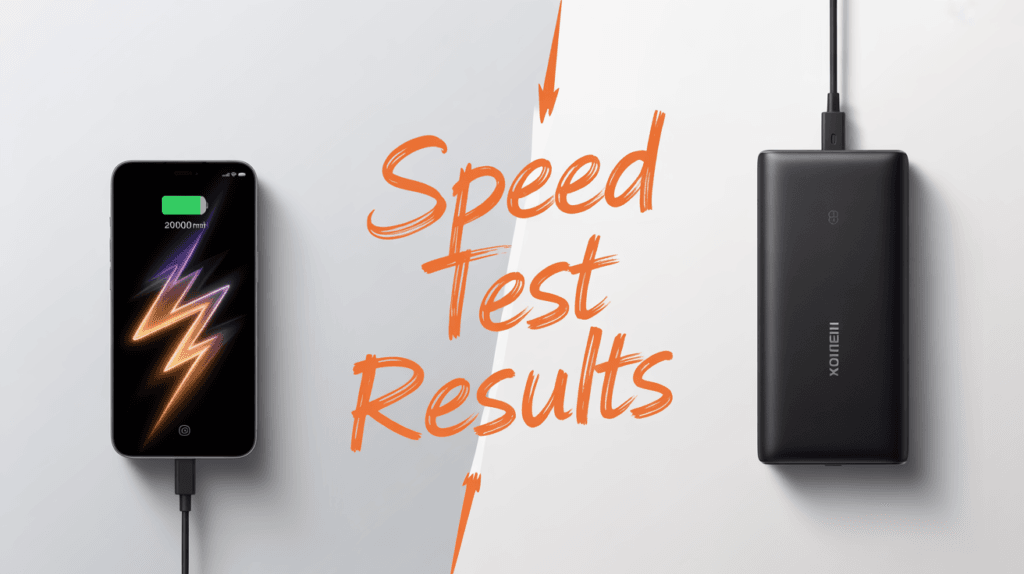 Xiaomi power bank speed test results vs wall charger comparison