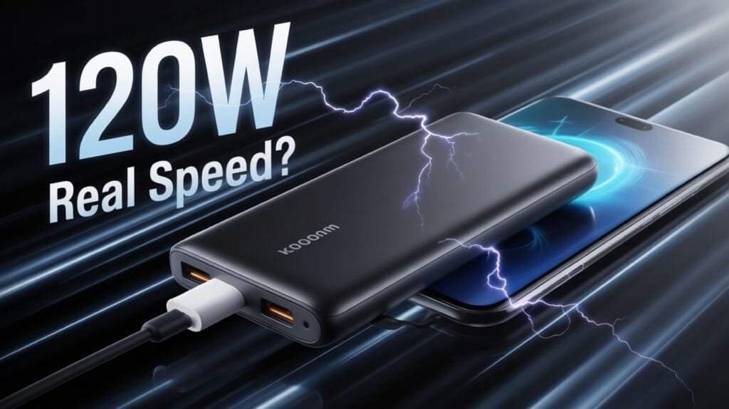 Xiaomi 20000mAh power bank 120W real speed test charging
