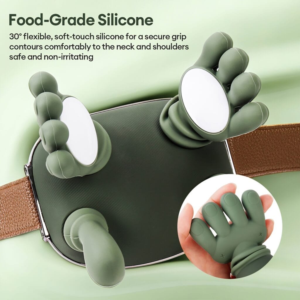 Hand-shaped Trapezius Massager food-grade silicone bionic fingers design