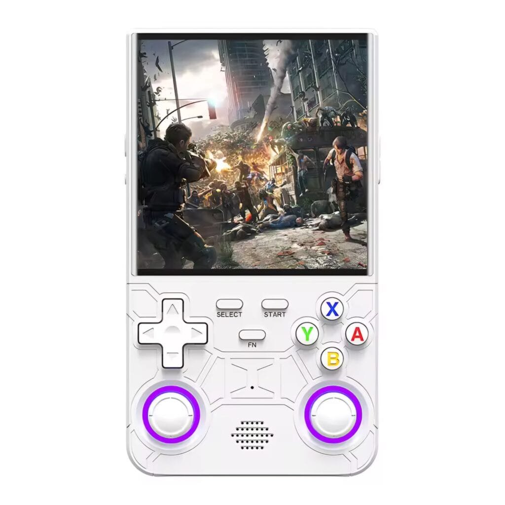 R36 Ultra Review: White retro handheld console variant for classic gaming
