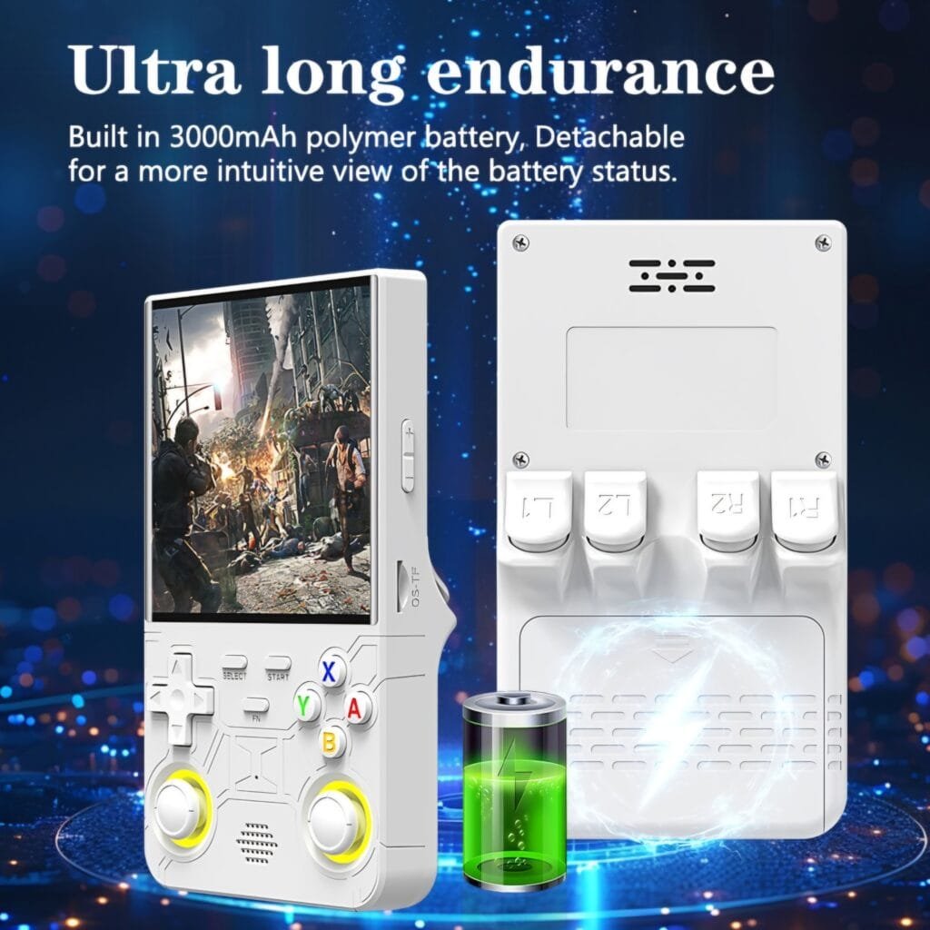 R36 Ultra Review: Long lasting rechargeable battery for extended retro gaming sessions