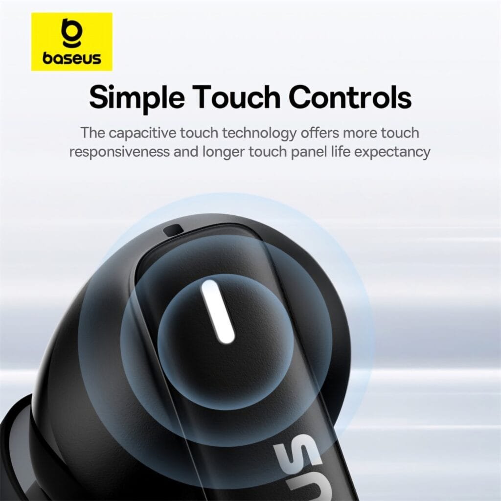 Baseus Bowie E19 Review showcasing simple responsive touch controls