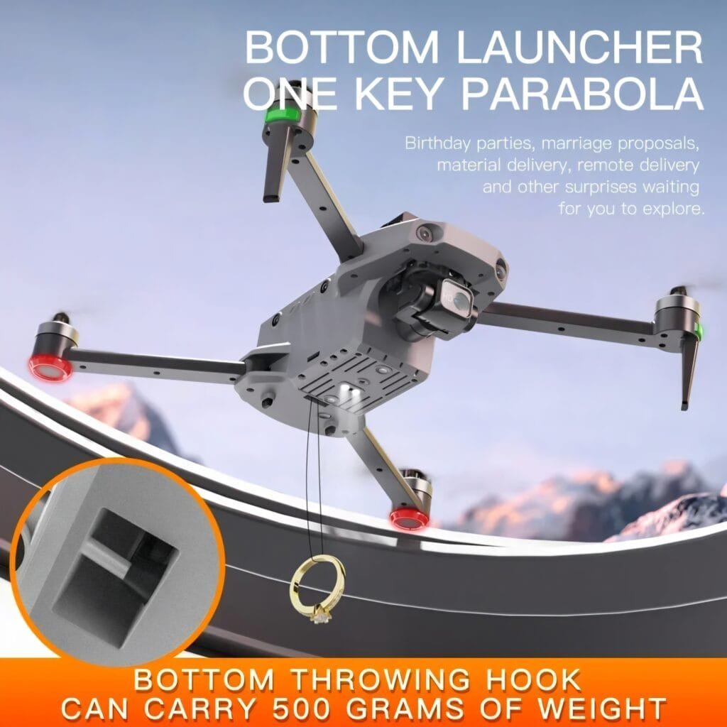 K11 Turbo Drone Review: Bottom launcher airdrop system for fishing and delivery
