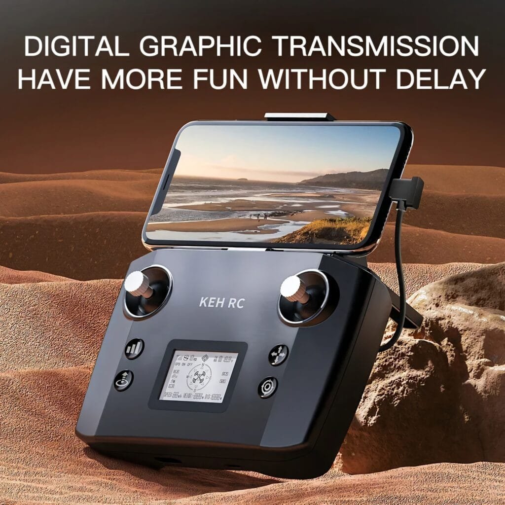 K11 Turbo Drone Review: Remote controller with digital graphic transmission