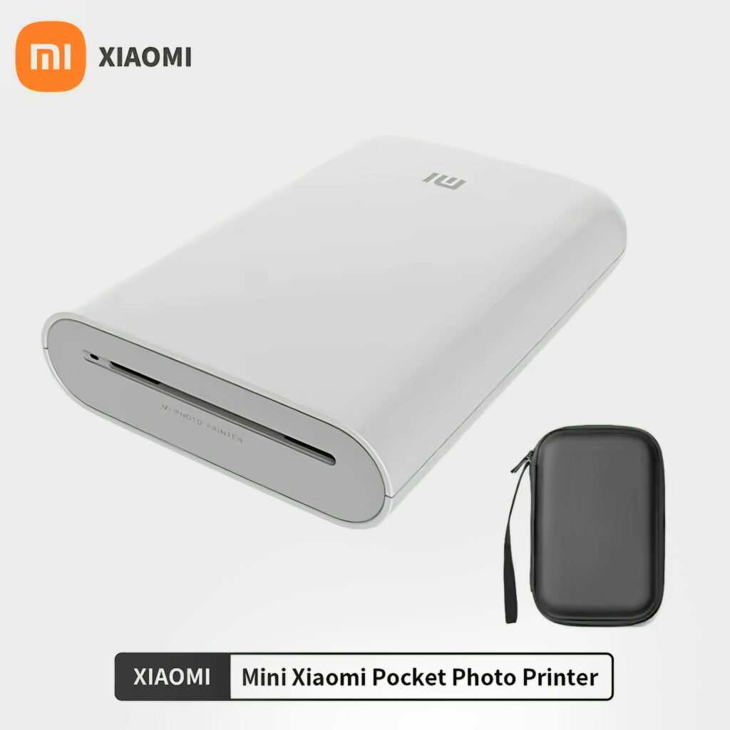 Xiaomi photo printer with black carrying case