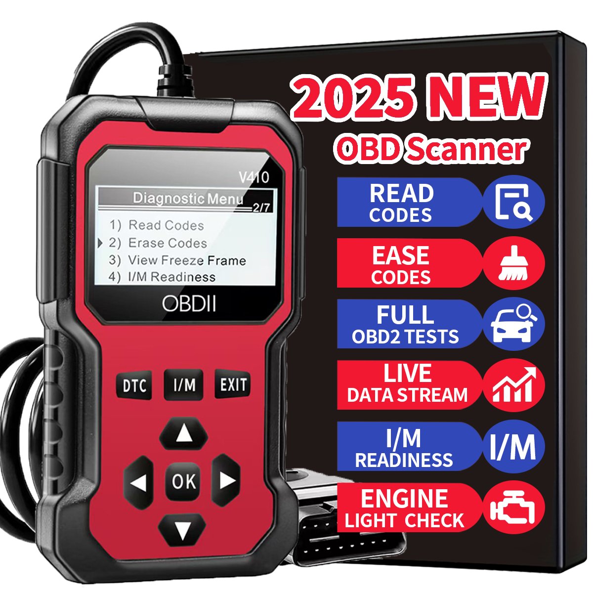 V317 OBD2 scanner handheld car diagnostic tool review
