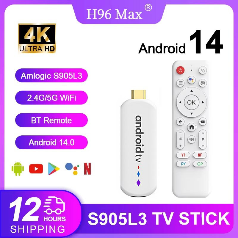 h96 max tv stick connected to tv review