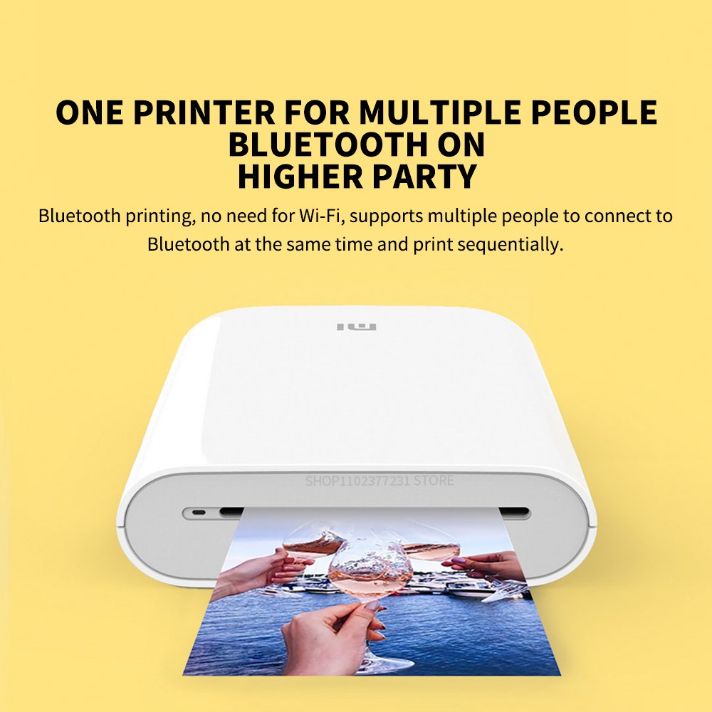 Portable printer with Bluetooth connectivity