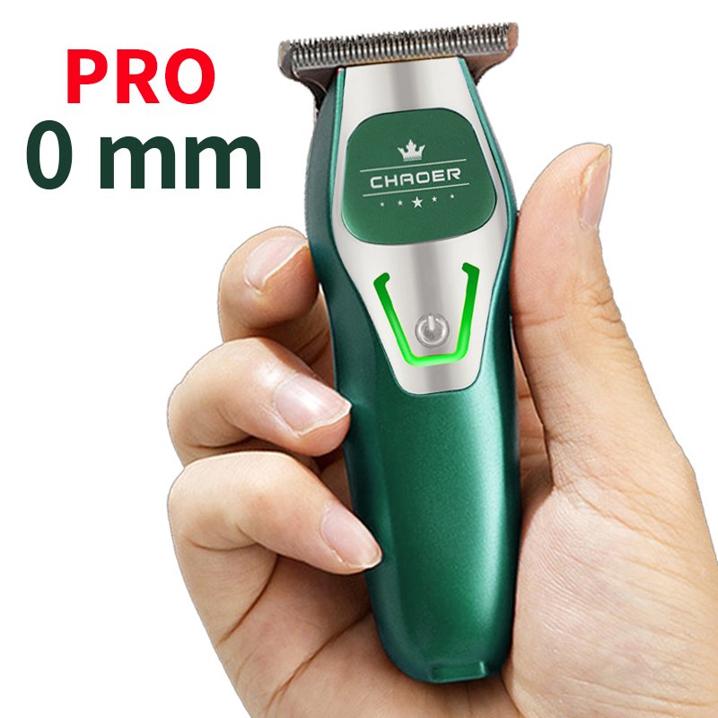 CHAORER Mini Hair Trimmer PRO 0mm cordless hair clipper held in hand