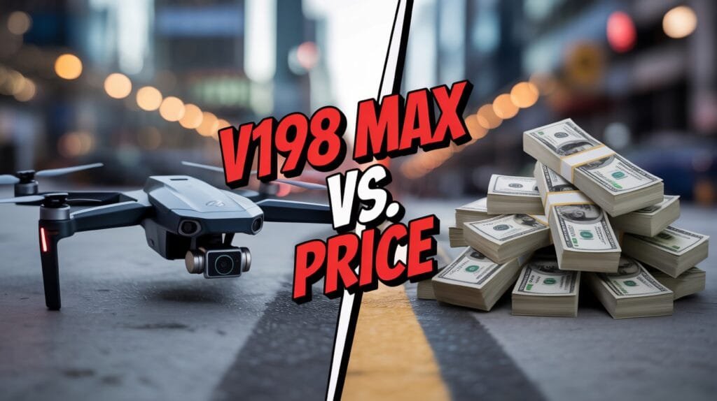 V198 Max Drone GPS 8K professional camera vs price review