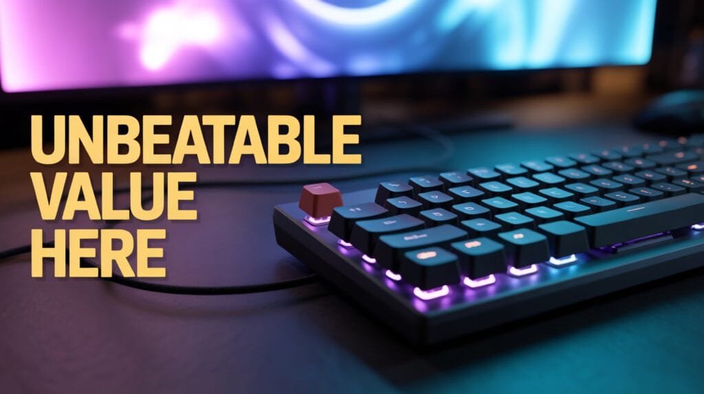 MageGee MK-Box 60 percent mechanical gaming keyboard black and white
