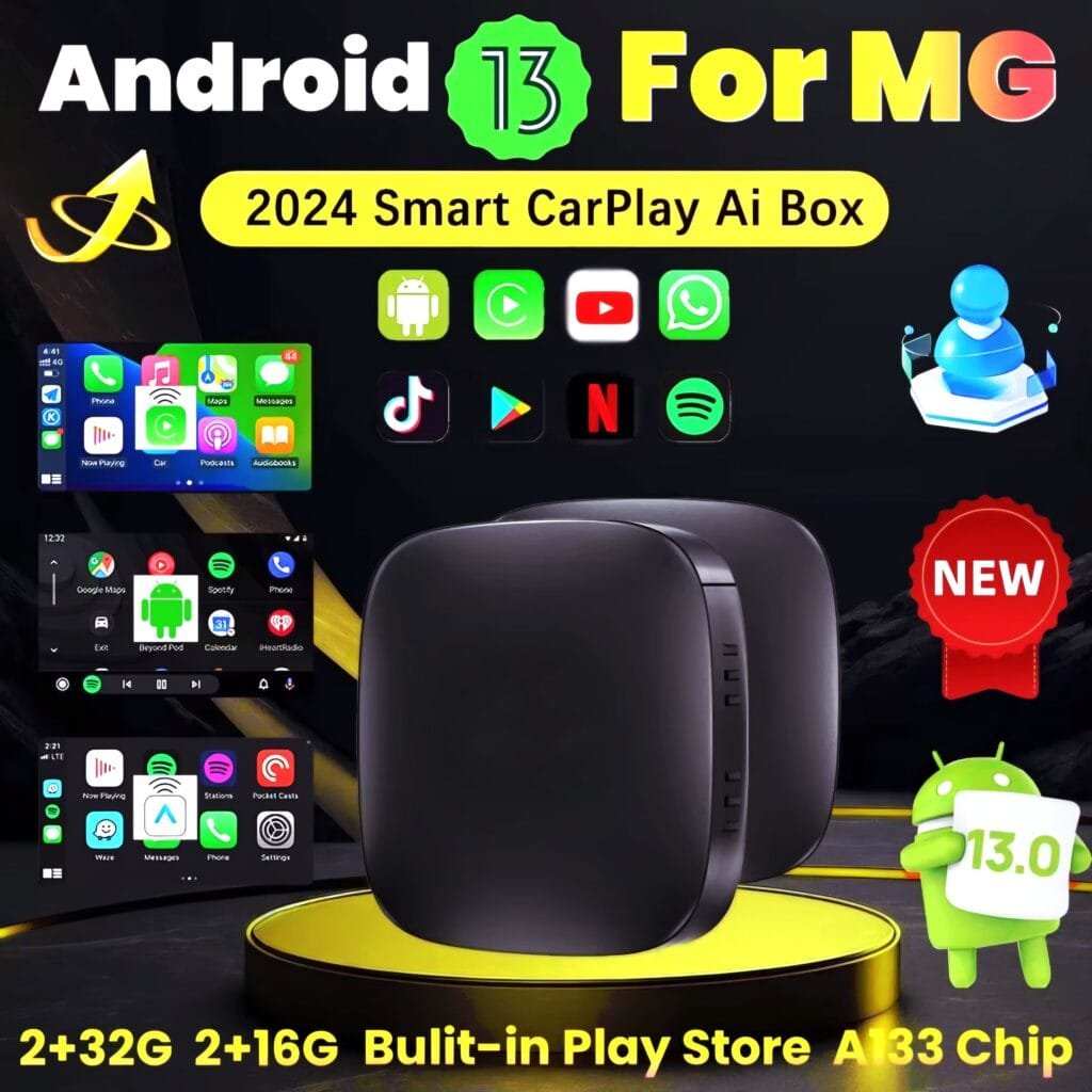 Android 13 CarPlay AI Box Review - Wireless Adapter for Netflix and YouTube
