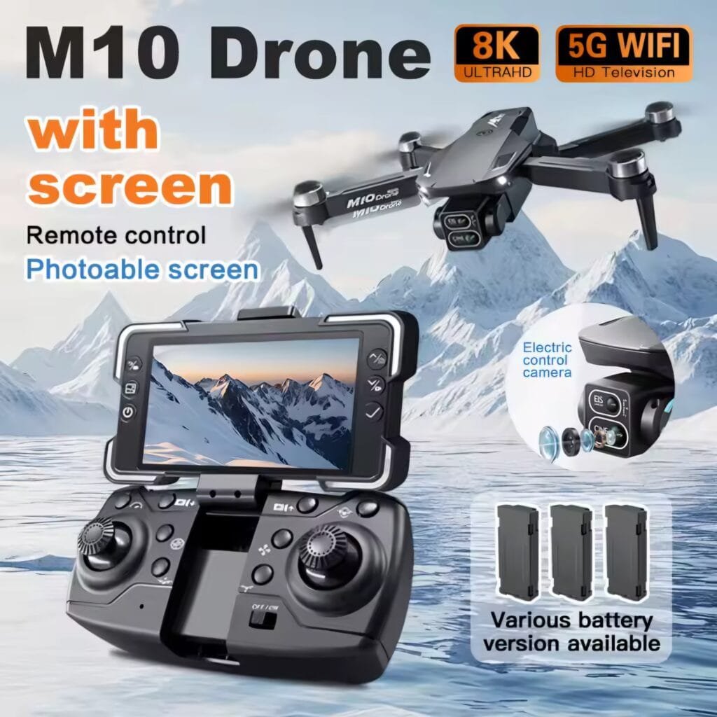 M10 Drone Review: 8K Professional Drone with Screen Remote and 5G WiFi