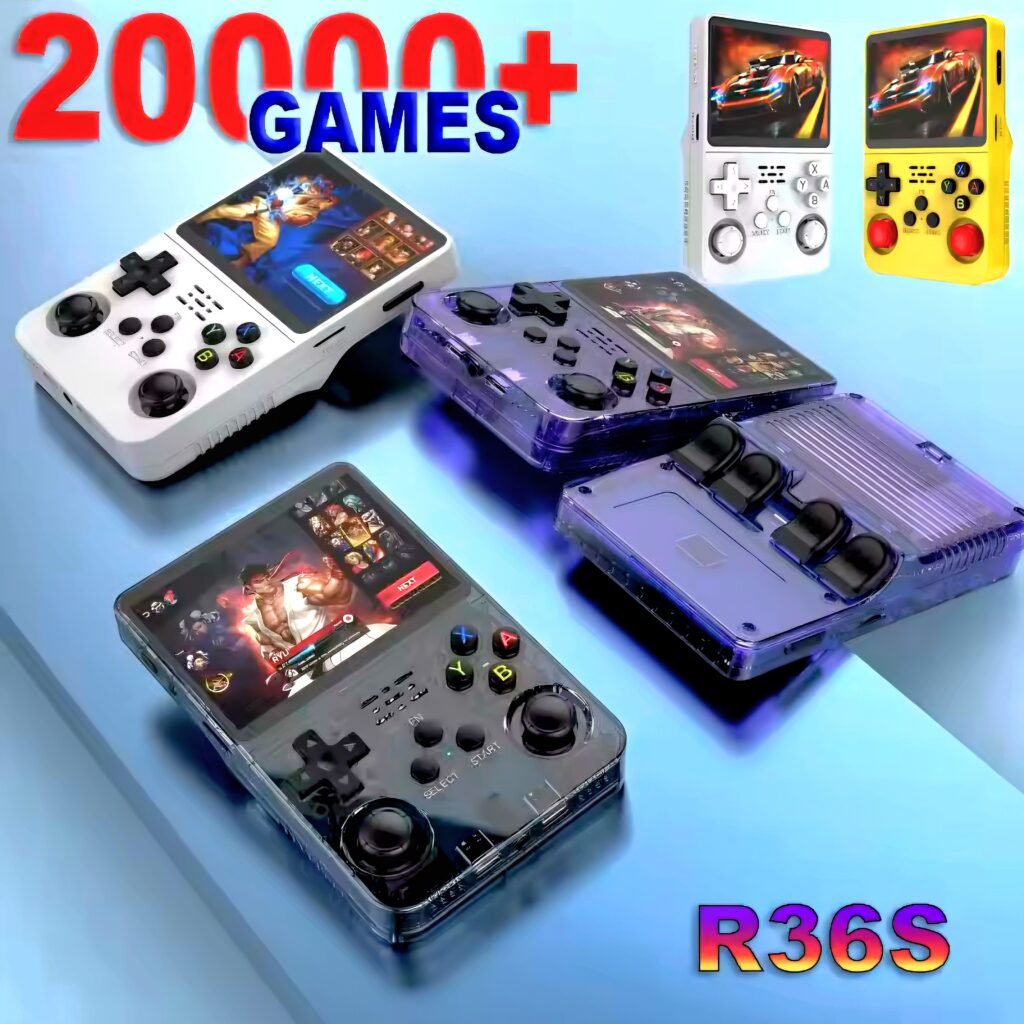 R36S retro handheld game console with 20000 games review