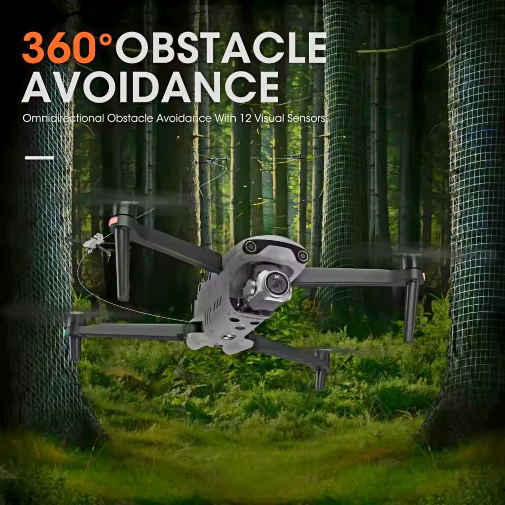 Autel EVO II Pro V3 360-degree obstacle avoidance sensors testing in forest