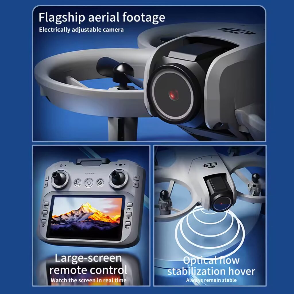 GT3 MAX Drone with large screen remote controller and real-time image transmission