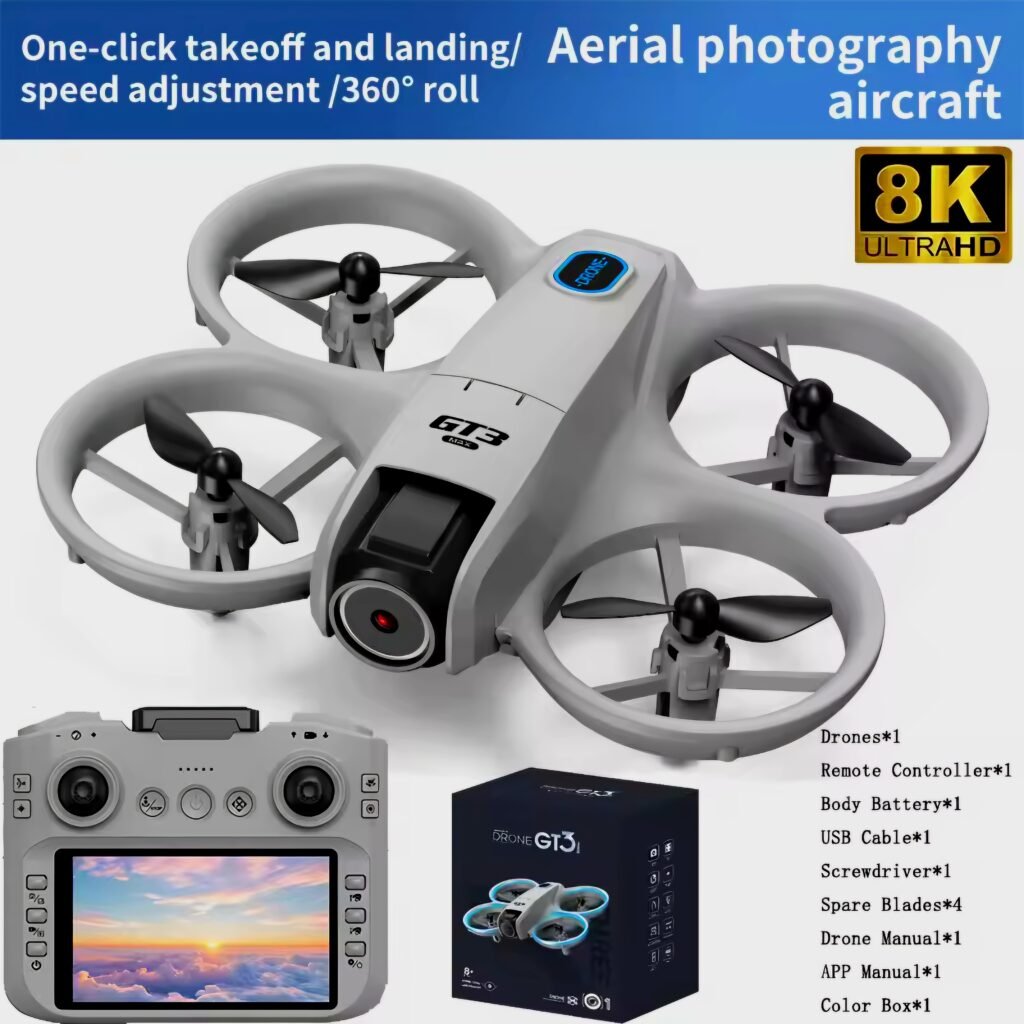 GT3 MAX Drone 8K Ultra HD aerial photography aircraft with LCD screen remote