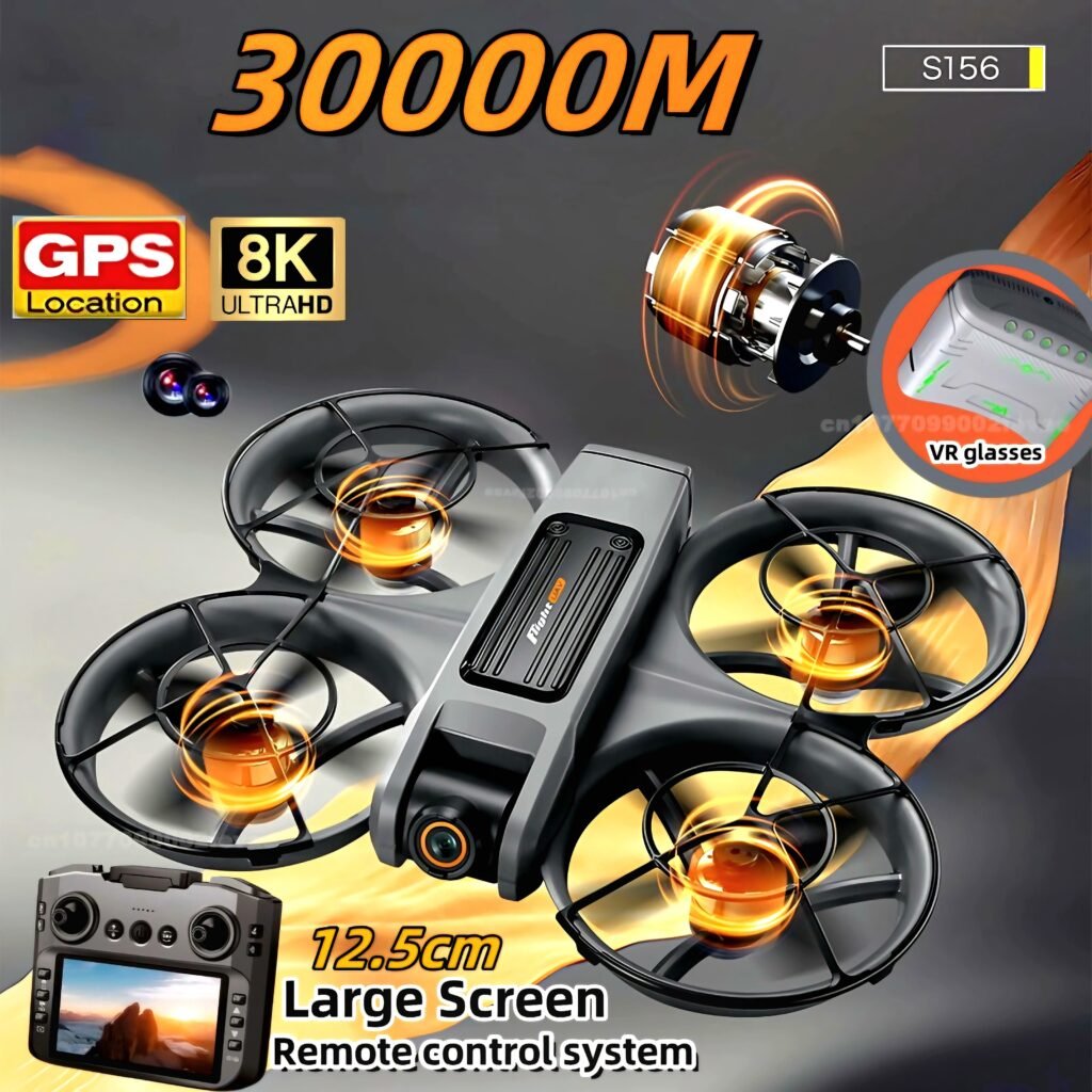 S156 Drone review 8K camera GPS 30000M range large screen remote