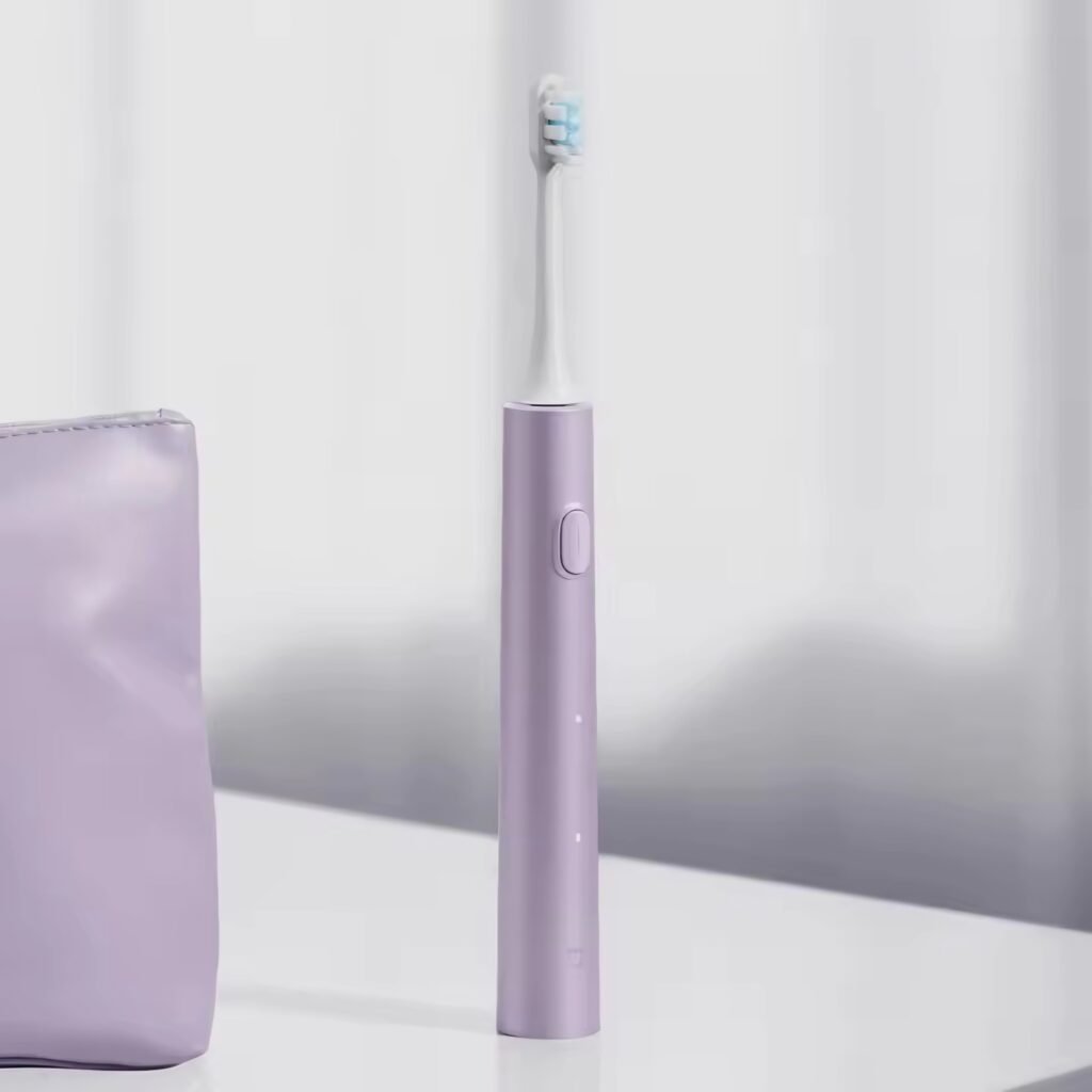 Mijia Sonic Electric Toothbrush T302 in purple color with a minimalist and modern design.