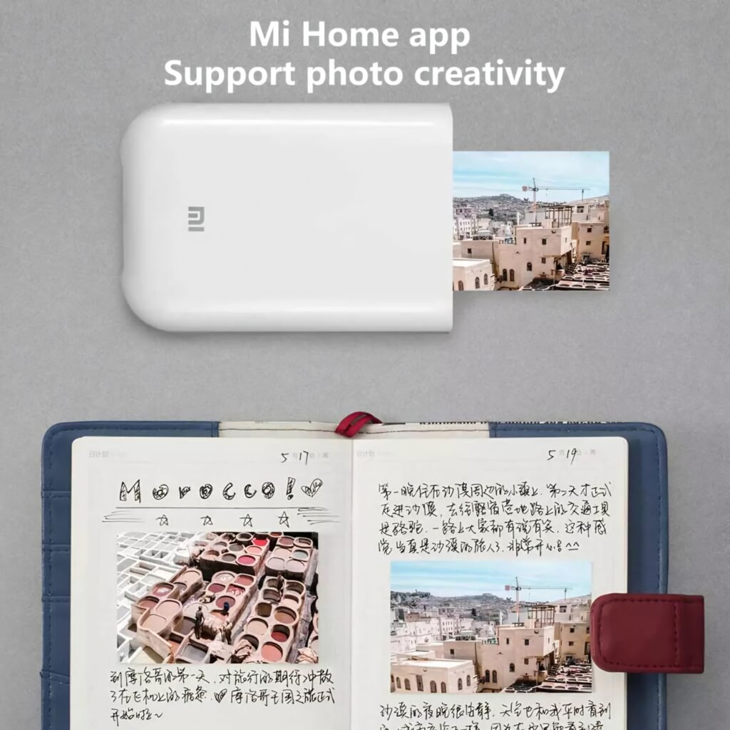 xiaomi mi portable pocket photo printer mi home app support