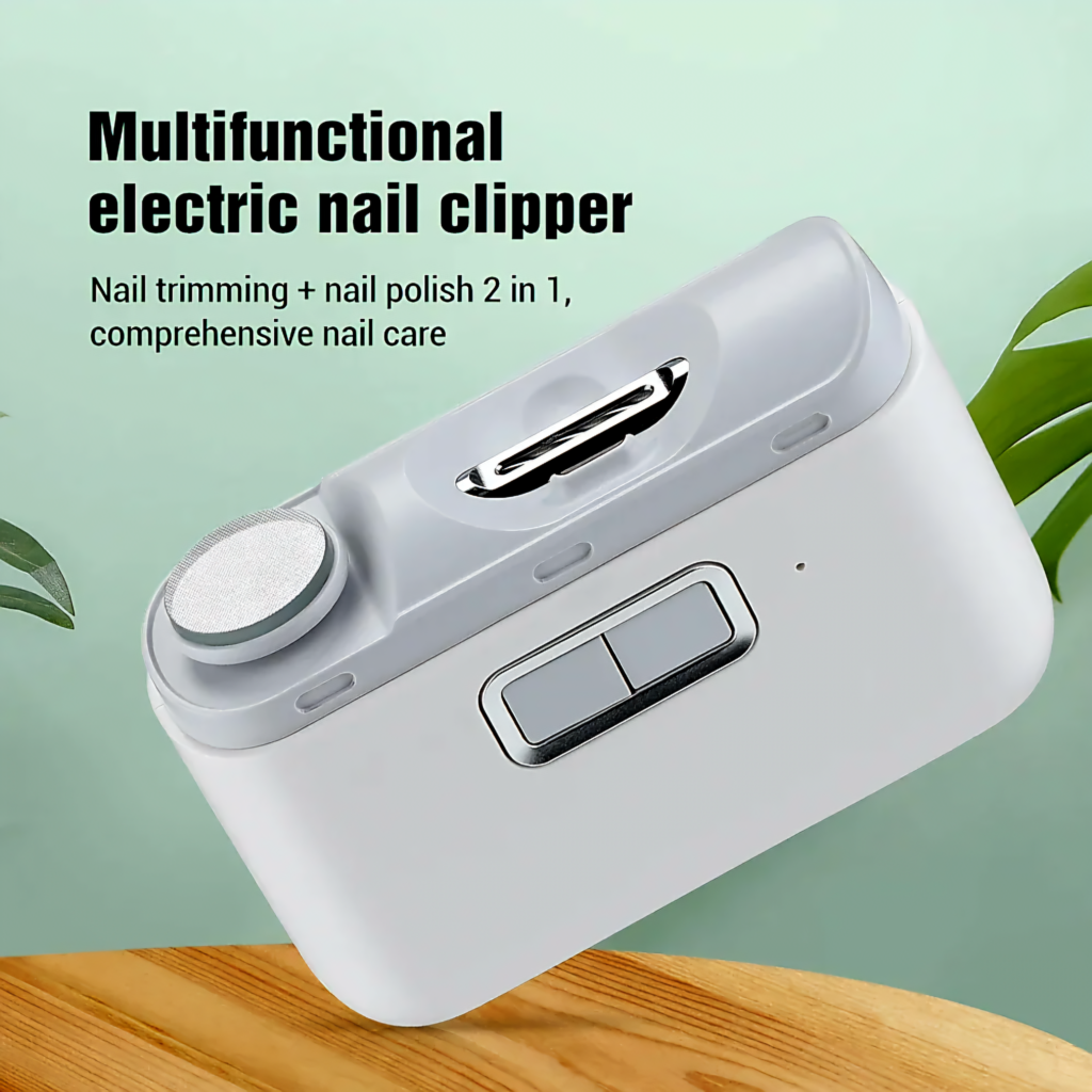 electric nail clipper 2 in 1 automatic trimmer