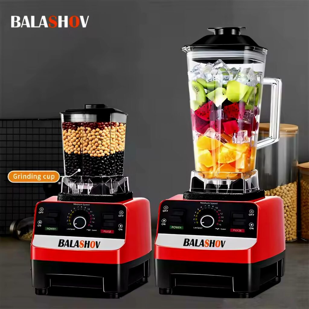BALASHOV 2000W Heavy Duty Commercial Blender with smoothie jar and grinding cup review