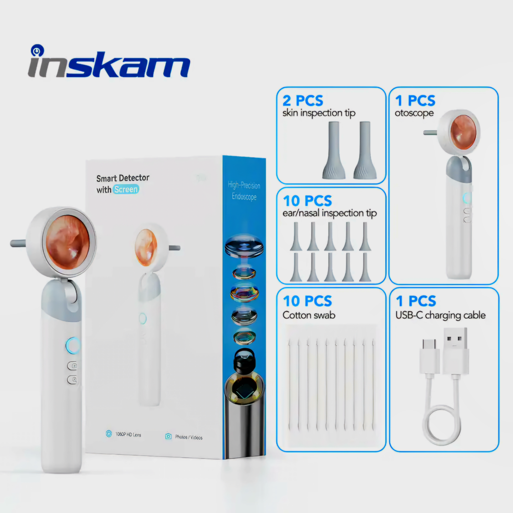 Inskam Smart Detector kit with screen and ear cleaning