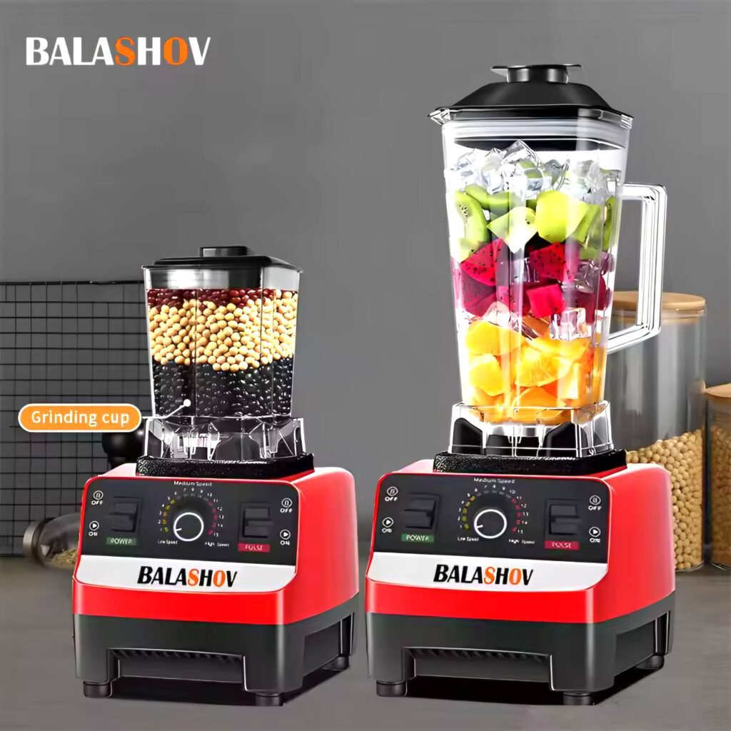 BALASHOV 2000W Heavy Duty Commercial Blender with smoothie jar and grinding cup review