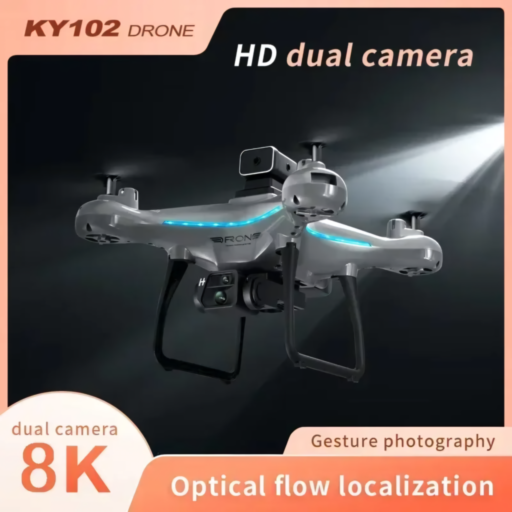 Lenovo KY102 Drone 8K with HD dual camera and optical flow localization features