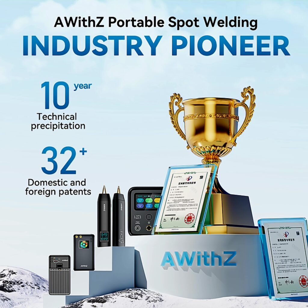 AWithZ portable spot welding machine pioneer award and product lineup