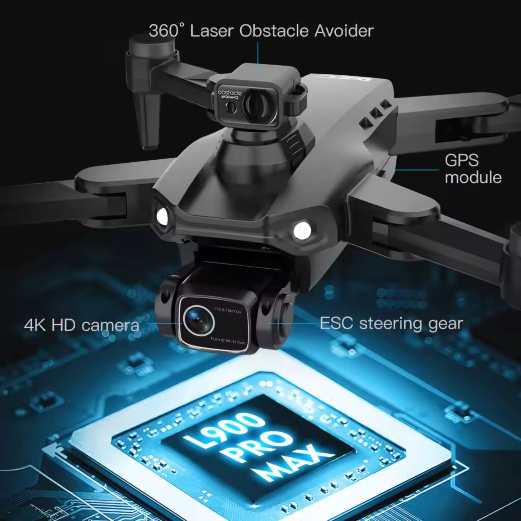 L900 Pro SE MAX GPS Drone laser obstacle avoidance sensor and 4K camera components