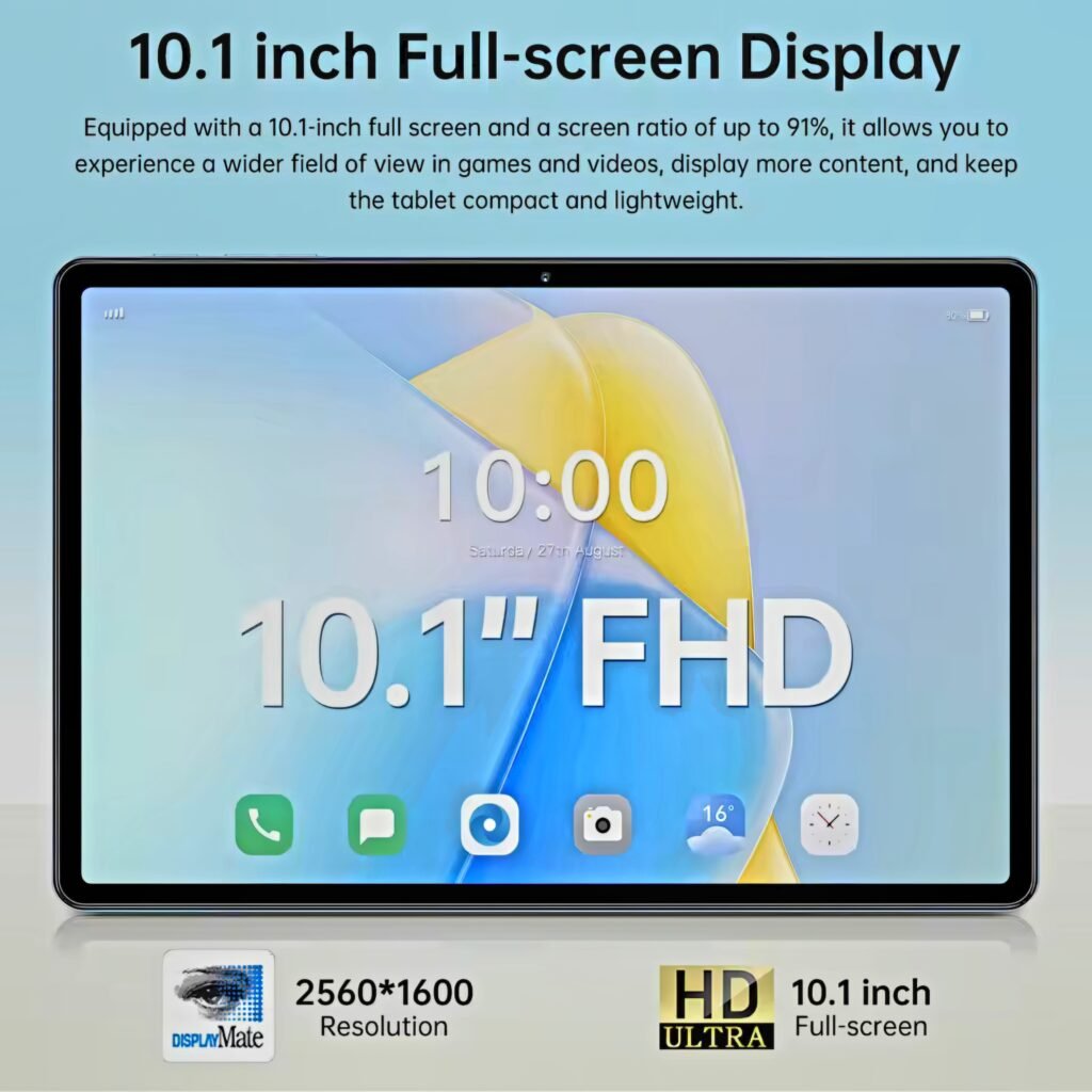 The 10.1 inch Full HD screen display of the Tablet Pad 7 Ultra review