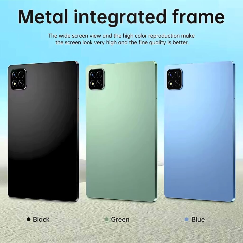 Tablet Pad 7 Ultra showing its metal integrated frame and available color options review