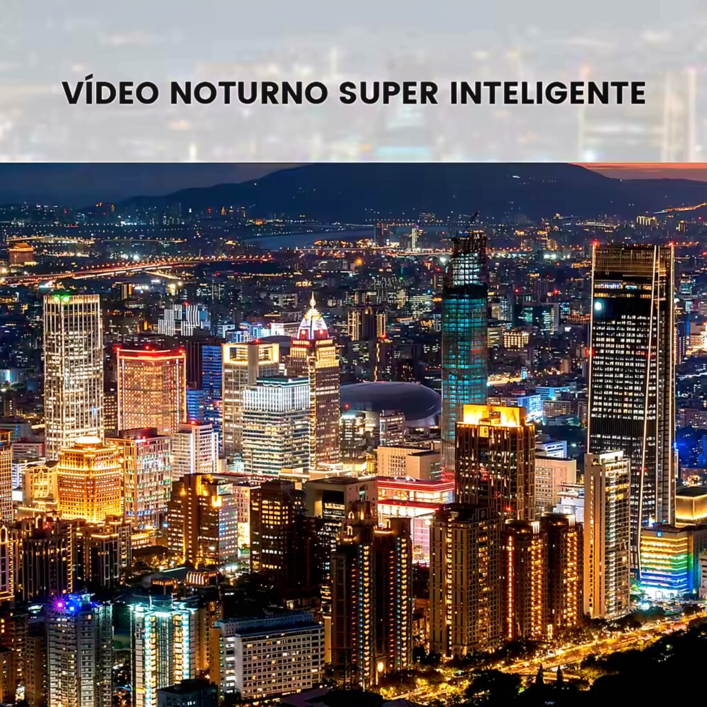 FIMI MINI 3 drone super intelligent night video capabilities showing city at night